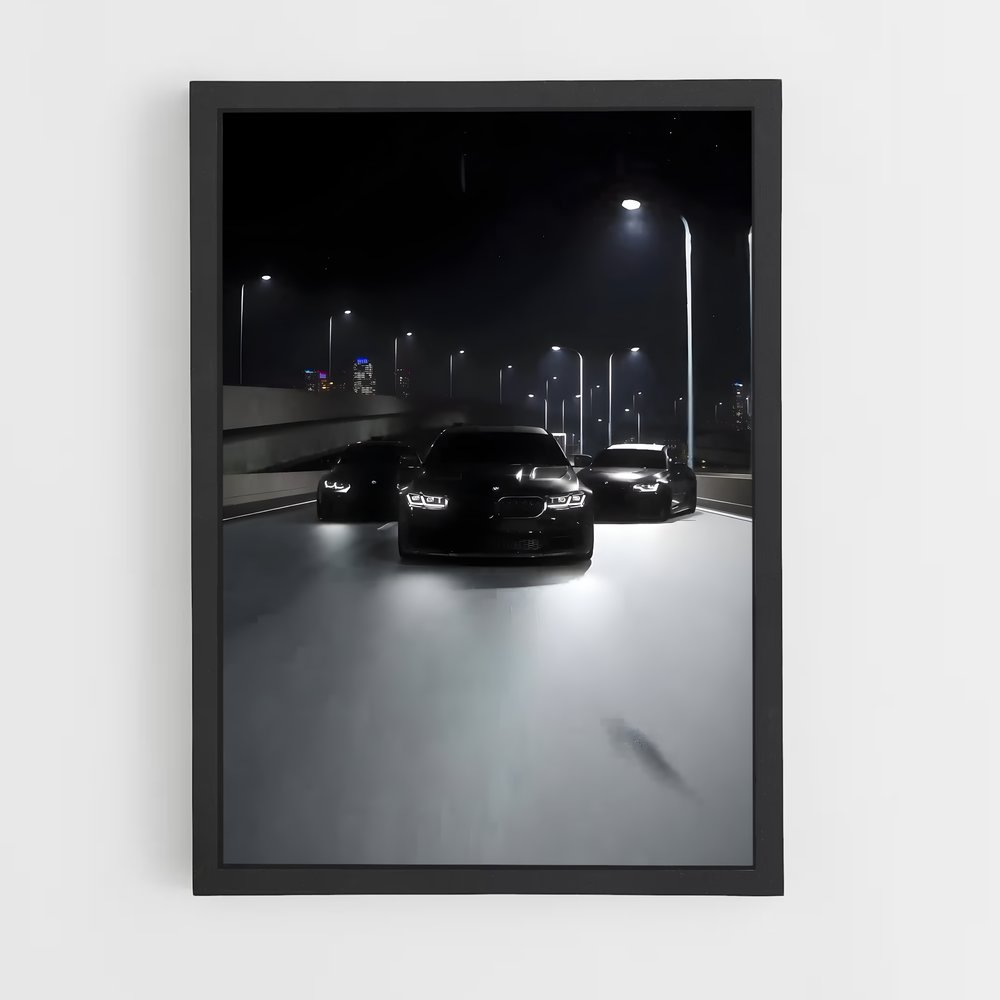 Poster Vitesse Nocturne Bmw Édition chic (vue 2)